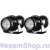 Линзованный противотуманный модуль Hella Micro DE чёрный ободок (2 шт.) 1NL 008 090-821